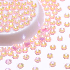 Neon Pink Snowy White AB Glass FlatBack Neon Rhinestones WholesaleRhinestone