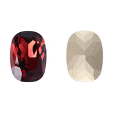 Burgundy Cushion Shape High Quality Glass Pointed Back Fancy Rhinestones WholesaleRhinestone