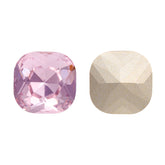 Light Rose Cushion Square Shape High Quality Glass Pointed Back Fancy Rhinestones WholesaleRhinestone
