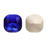 Sapphire Cushion Square Shape High Quality Glass Pointed Back Fancy Rhinestones WholesaleRhinestone