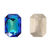 Bermuda Blue Thin Octagon Shape High Quality Glass Pointed Back Fancy Rhinestones WholesaleRhinestone
