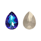 Bermuda Blue Pear Shape High Quality Glass Pointed Back Fancy Rhinestones WholesaleRhinestone
