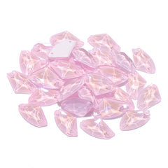 Electric Neon Light Rose Galactic Shape High Quality Glass Sew-on Rhinestones WholesaleRhinestone