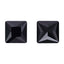 Jet Princess Square Shape High Quality Glass Pointed Back Fancy Rhinestones WholesaleRhinestone
