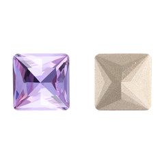 Violet Princess Square Shape High Quality Glass Pointed Back Fancy Rhinestones WholesaleRhinestone