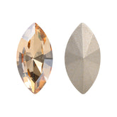 Golden Shadow Navette Shape High Quality Glass Pointed Back Fancy Rhinestones WholesaleRhinestone