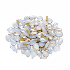 Mixed Shapes White Opal Flat Back Fancy Rhinestones For Nail Art WholesaleRhinestone