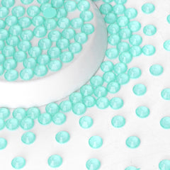 Neon Turquoise Glass FlatBack Neon Rhinestones WholesaleRhinestone