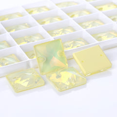 Jonquil AM Square Shape High Quality Glass Sew-on Rhinestones WholesaleRhinestone