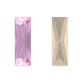 Light Rose Princess Baguette Shape High Quality Glass Pointed Back Fancy Rhinestones WholesaleRhinestone