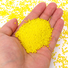 Opaque Bright Yellow Color Hight Quality Glass Cylinder Seed Beads 1.6 MM Size BS1008 WholesaleRhinestone