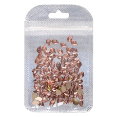 Maple leaves Shape Champagne Flat Back Fancy Rhinestones WholesaleRhinestone