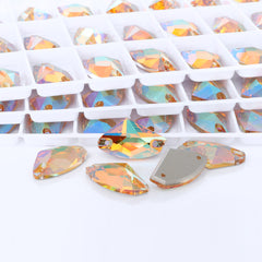 Crystal Sun Galactic Shape High Quality Glass Sew-on Rhinestones WholesaleRhinestone