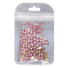 5 leaf plum blossoms Shape Light Pink Flat Back Fancy Rhinestones WholesaleRhinestone