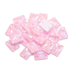 Forma rectángulo de rosa de luz de neón eléctrica de alta calidad de vidrio de vidrio cosido