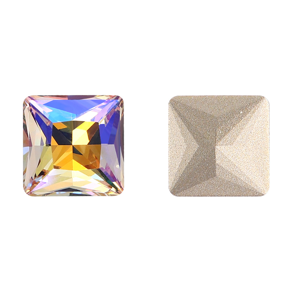 Paradise Shine Princess Square Shape High Quality Glass Pointed Back Fancy Rhinestones WholesaleRhinestone