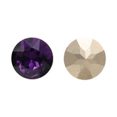 Amethyst Gemstone Flower Shape High Quality Glass Pointed Back Fancy Rhinestones WholesaleRhinestone
