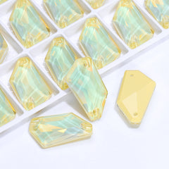 Jonquil AM De-Art Shape High Quality Glass Sew-on Rhinestones WholesaleRhinestone