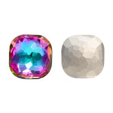 Heliotrope Fantasy Cushion Square Shape High Quality Glass Pointed Back Fancy Rhinestones WholesaleRhinestone