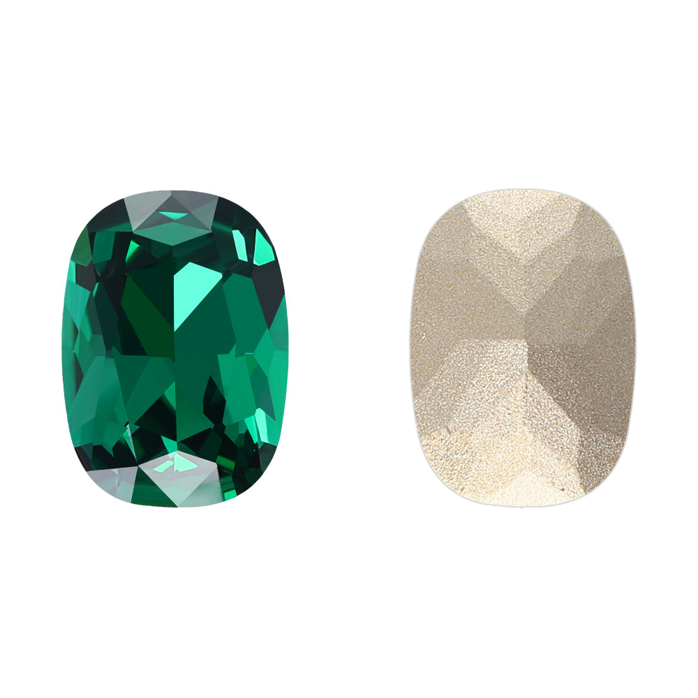 Emerald Cushion Shape High Quality Glass Pointed Back Fancy Rhinestones WholesaleRhinestone
