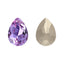 Violet Pear Shape High Quality Glass Pointed Back Fancy Rhinestones WholesaleRhinestone