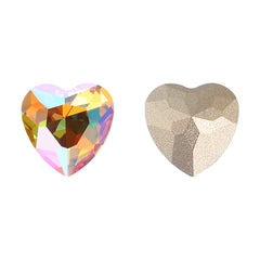 Crystal Sun Heart Shape High Quality Glass Pointed Back Fancy Rhinestones WholesaleRhinestone