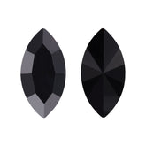 Jet Navette Shape High Quality Glass Pointed Back Fancy Rhinestones WholesaleRhinestone