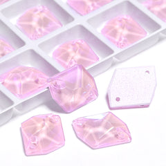 Electric Neon Light Rose Cosmic Shape High Quality Glass Sew-on Rhinestones WholesaleRhinestone