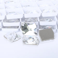 Silver Shade Cosmic Shape High Quality Glass Sew-on Rhinestones WholesaleRhinestone