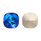 Bermuda Blue Cushion Square Shape High Quality Glass Pointed Back Fancy Rhinestones WholesaleRhinestone