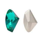 Emerald Galactic Shape High Quality Glass Pointed Back Fancy Rhinestones WholesaleRhinestone