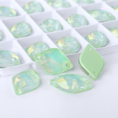 Light Azore AM Lemon Shape High Quality Glass Sew-on Rhinestones WholesaleRhinestone