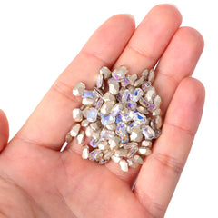 Moonlight Thin Octagon Shape Glass Pointed Back Fancy Rhinestones WholesaleRhinestone