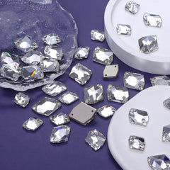 Mixed Sizes Crystal Cosmic Shape High Quality Glass Sew-on Rhinestones WholesaleRhinestone