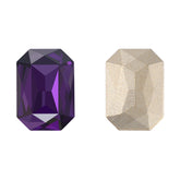 Amethyst Thin Octagon Shape High Quality Glass Pointed Back Fancy Rhinestones WholesaleRhinestone