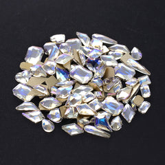 Mixed Shapes Blue Moonlight Flat Back Fancy Rhinestones For Nail Art WholesaleRhinestone