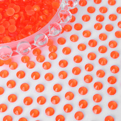 Mocha Neon Orange Glass Flat Back Rhinestones WholesaleRhinestone