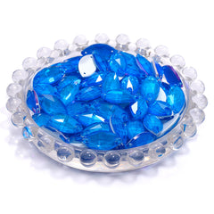 Electric Neon Blue Navette Shape High Quality Glass Sew-on Rhinestones WholesaleRhinestone