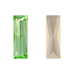 Peridot Princess Baguette Shape High Quality Glass Pointed Back Fancy Rhinestones WholesaleRhinestone