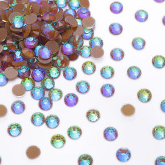 Mocha Shimmer Coffee Glass Flat Back Rhinestones WholesaleRhinestone