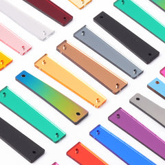 Strip Shape Multi Colors Acrylic Sew-on Mirror For Dance Costume WholesaleRhinestone