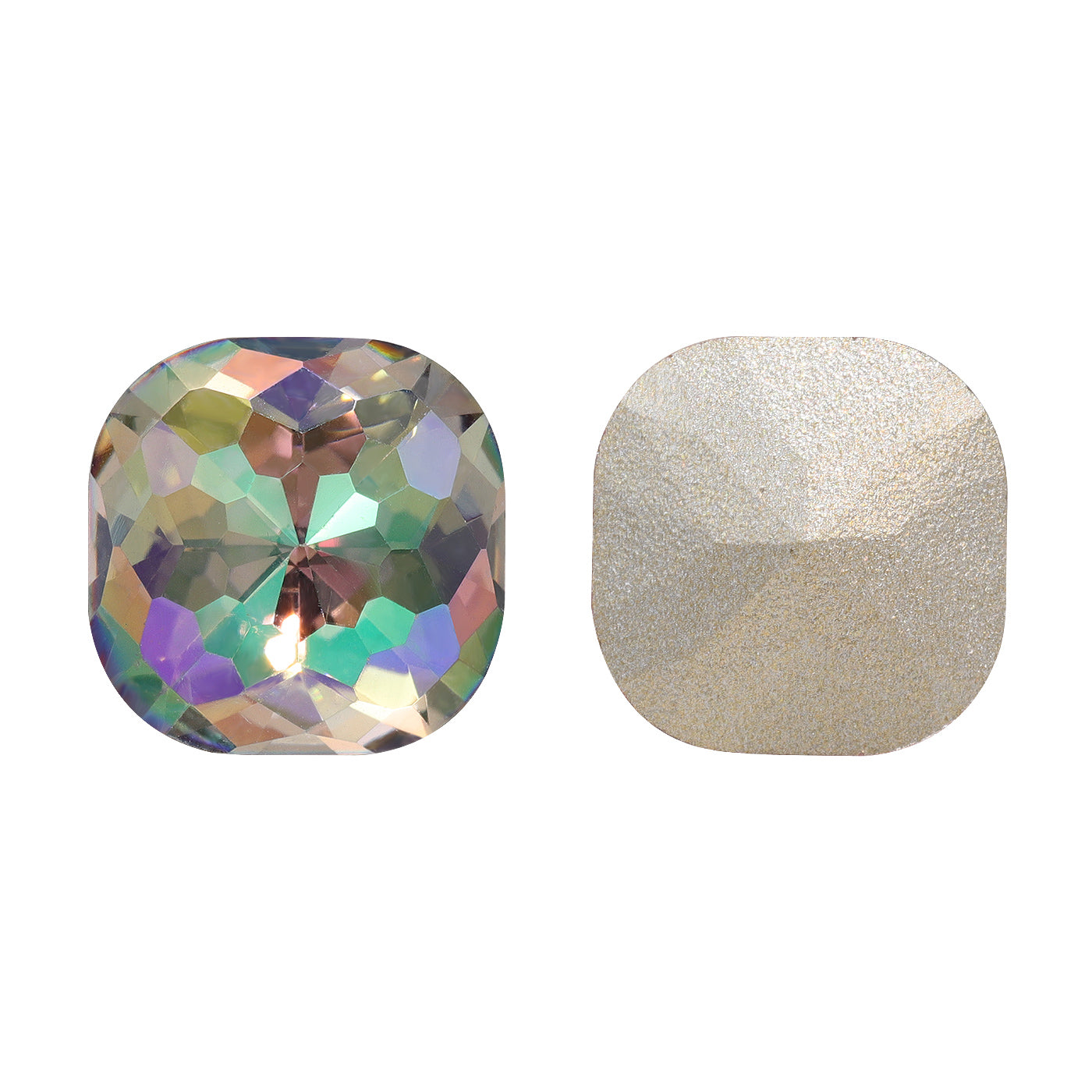 Ghost Light Dome Cushion Square Shape High Quality Glass Pointed Back Fancy Rhinestones WholesaleRhinestone