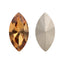 Light Smoked Topaz Navette Shape High Quality Glass Pointed Back Fancy Rhinestones WholesaleRhinestone