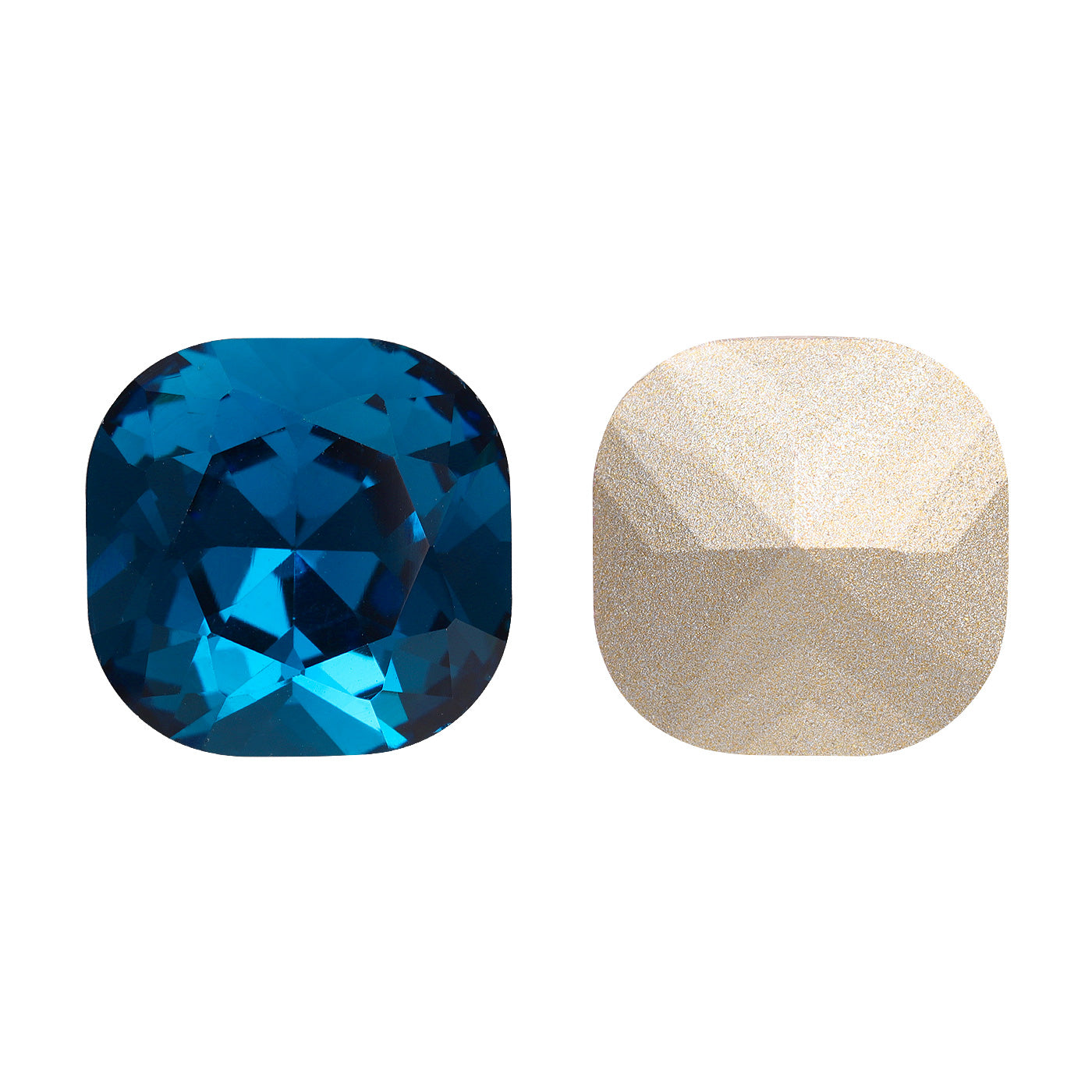 Indicolite Cushion Square Shape High Quality Glass Pointed Back Fancy Rhinestones WholesaleRhinestone