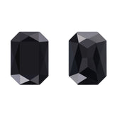 Jet Thin Octagon Shape High Quality Glass Pointed Back Fancy Rhinestones WholesaleRhinestone
