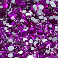 Mixed Sizes Pure Purple FlatBack Rhinestones For Nail Art WholesaleRhinestone