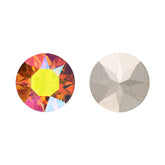 무지개 빛깔의 녹색 xirius chaton 모양 고품질 유리가 뾰족한 멋진 모조 다이아몬드