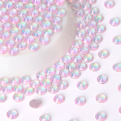 Crystal Pink Glass FlatBack Rhinestones Silver Back WholesaleRhinestone