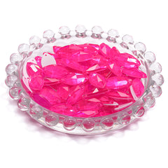 Electric Neon Fuchsia Navette Shape High Quality Glass Sew-on Rhinestones WholesaleRhinestone