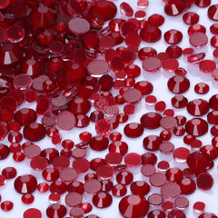 Mixed Sizes Mocha Neon Dk Siam Glass Flat Back Rhinestones For Nail Art WholesaleRhinestone